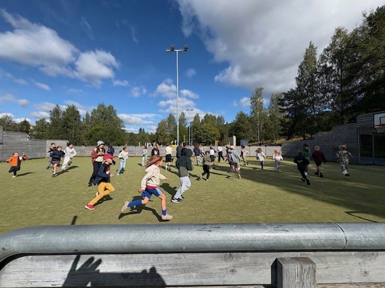 en gruppe mennesker som driver med en sport