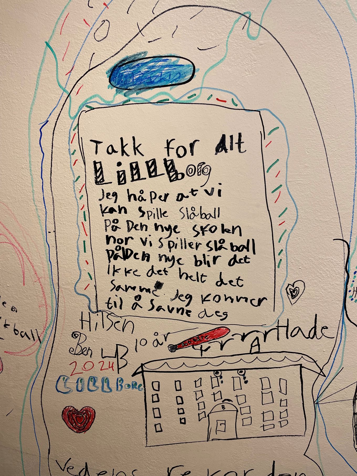 Hilsen til Lilleborg fra elev