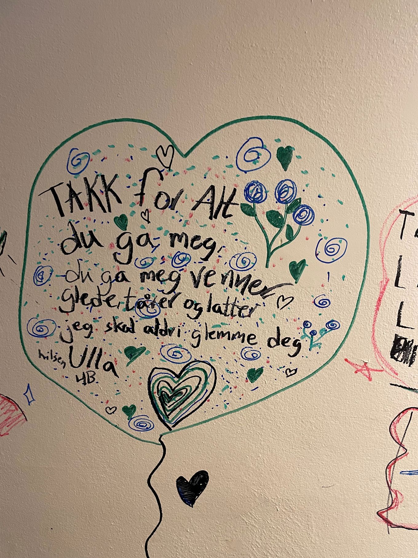 Hilsen til Lilleborg fra elev