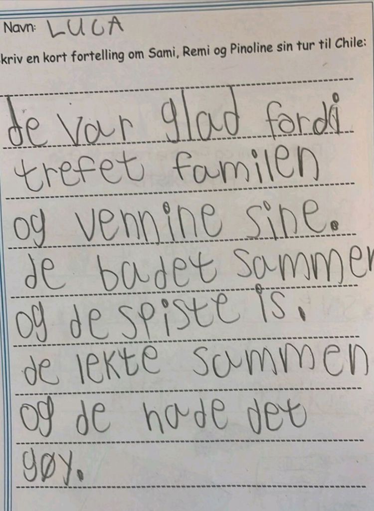 tekst, brev