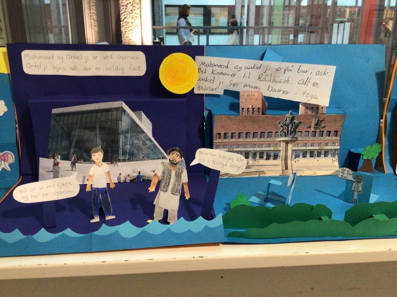 En visning av en tegneserie En visning av en tegneserie