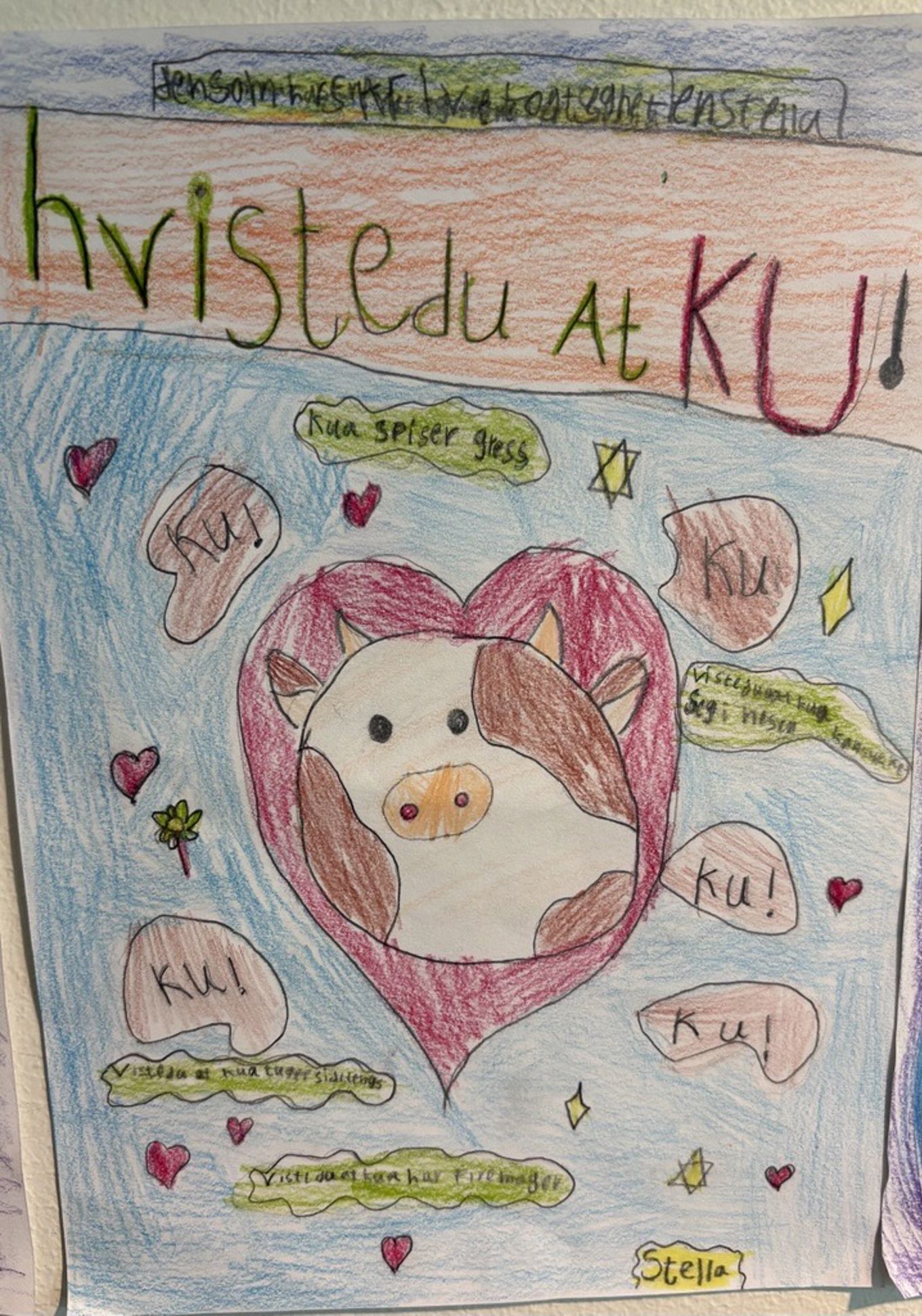 En tegning av en ***